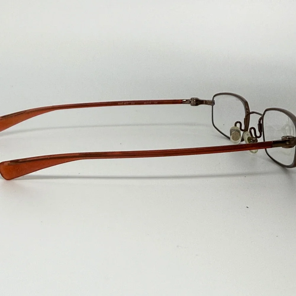 Nike 4617 222 Flexon Eyeglasses Frames Brown Orange‎ Rectangular 45-19-130 21572